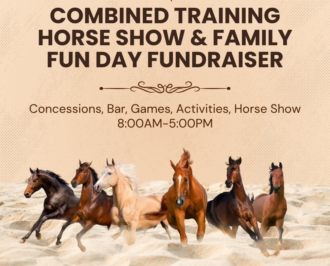 This is an all-day event for EVERYONE. All proceeds go to support our Therapeutic Riding programs. Come on out for family activities, games, food, and beverages.